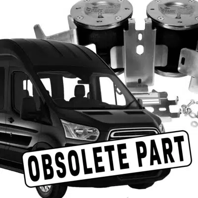 Obsolete sign over van and AirRide kit picture