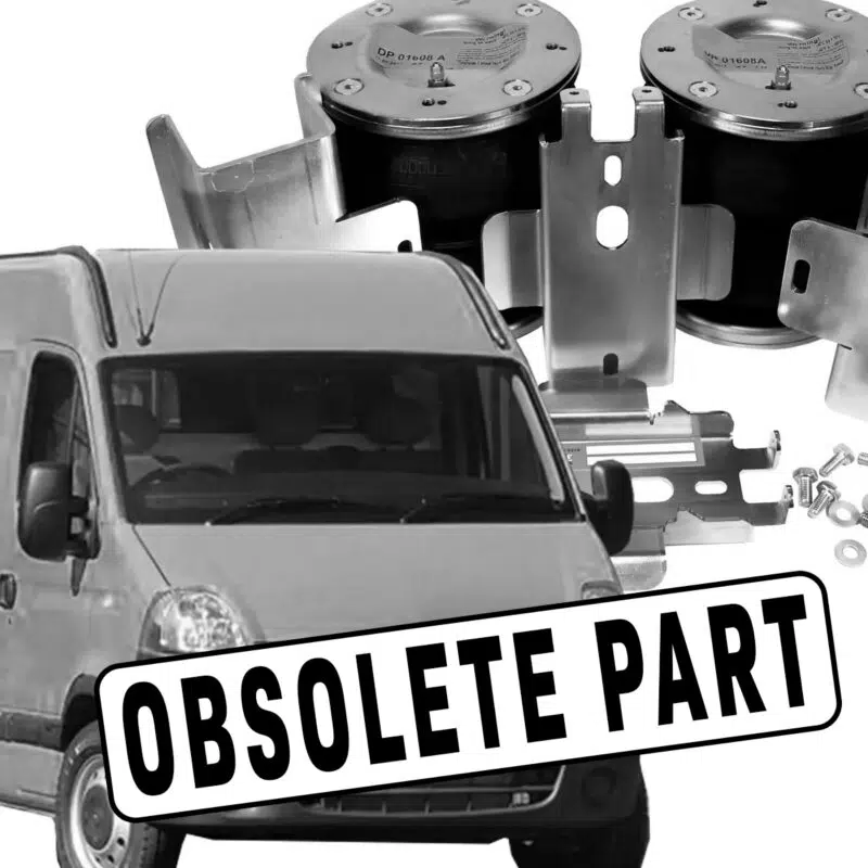 Discontinued air suspension conversion for Renault Master
