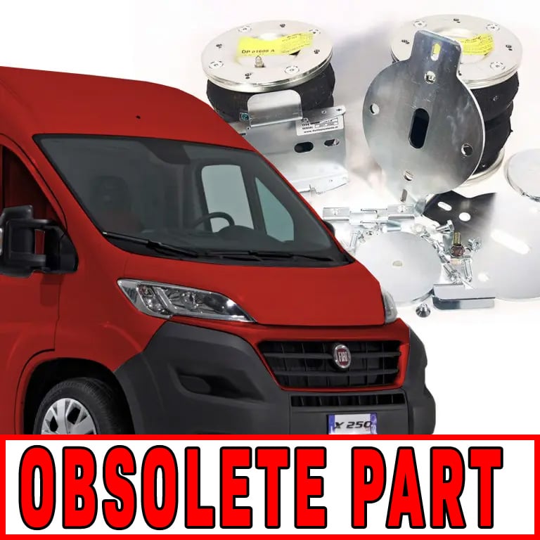 Obsolete PArt logo over car picture and airride kit image
