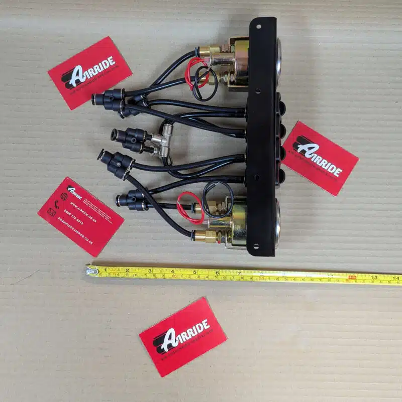 4 way controller side view with dimensions