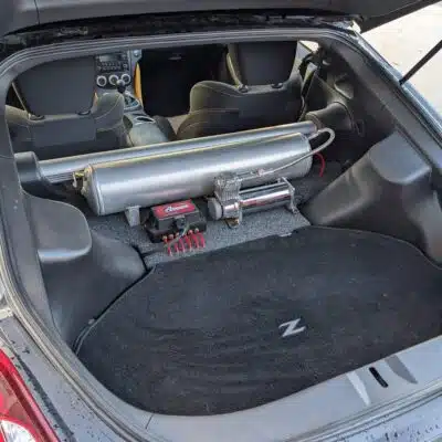 3P digital controller pack shown installed in the boot
