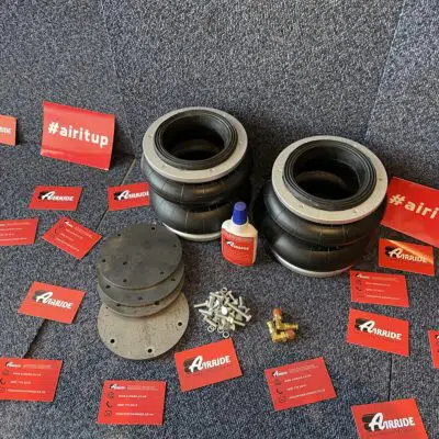 Air suspension kit laid out