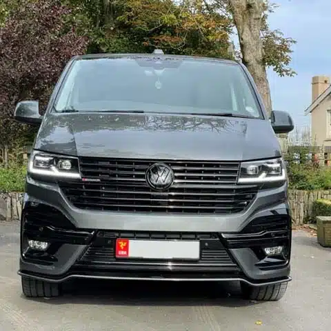 Grey VW T6 T32 parked outdoors