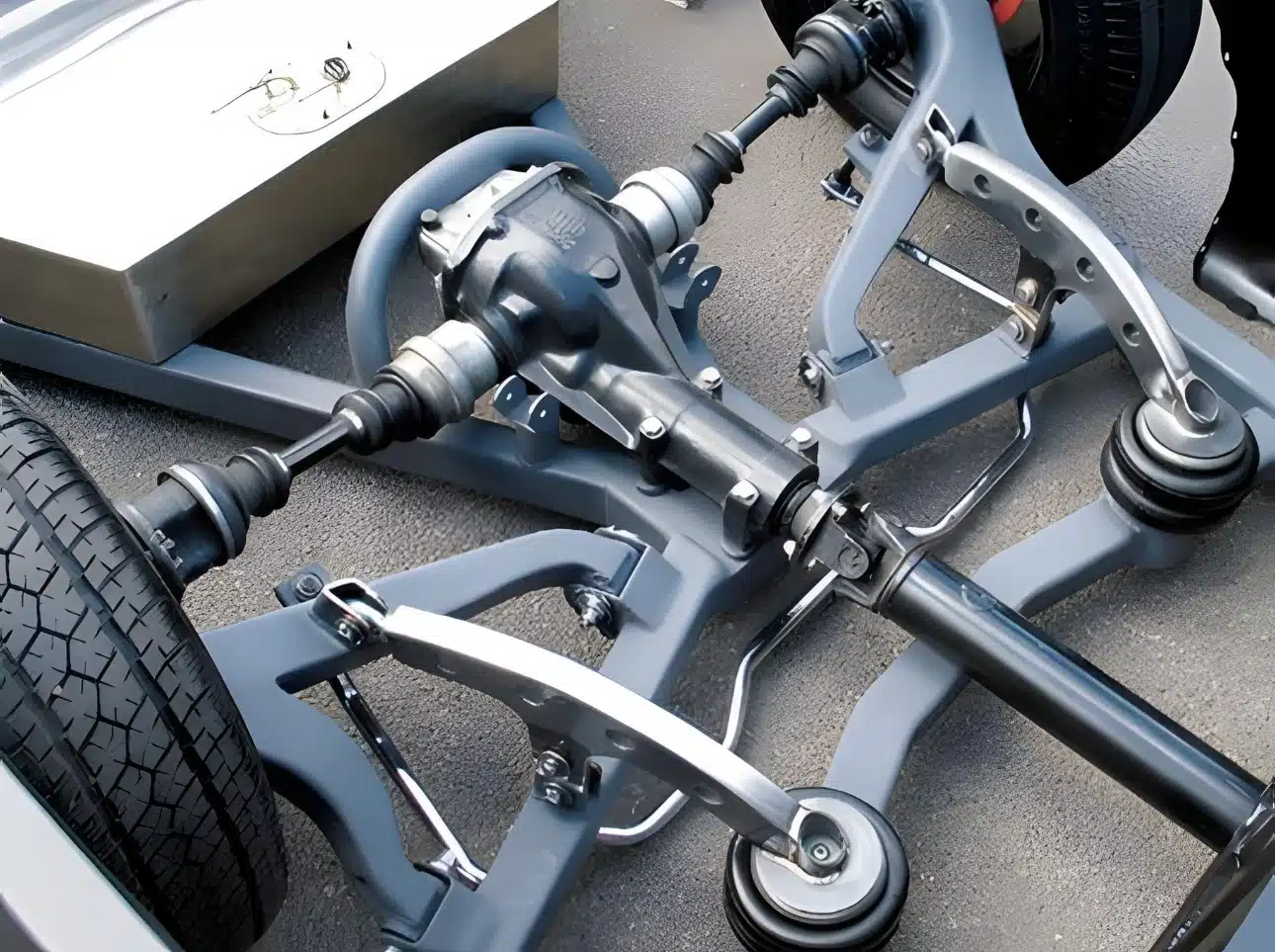 Cantilever rear air suspension