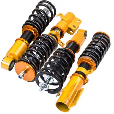 yellow and black coil overs