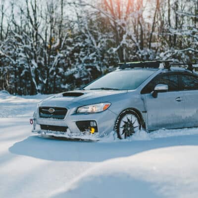 Snowy car Snowy car