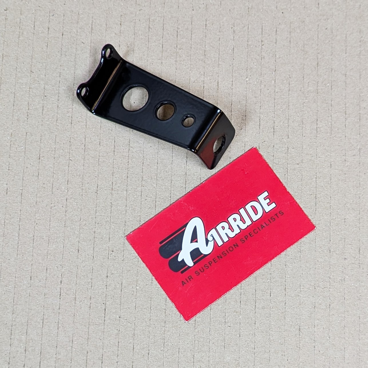 Water trap bracket on beige background