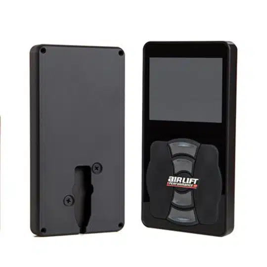 Front and back of the AirLift 3P and 3H handset display controller