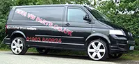 VW T5 On AirRide with 22's